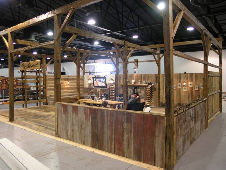 Denver Log and Timbe Frame Show / Trestlewoods "Barn Frame Booth"